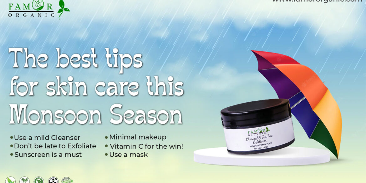 Buy best skincare products for monsoon by famor organics